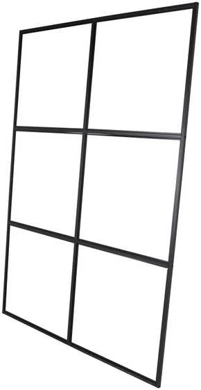 Venture Design Industrinis sieninis dekoras, Leif, 150x210 cm, Juodas