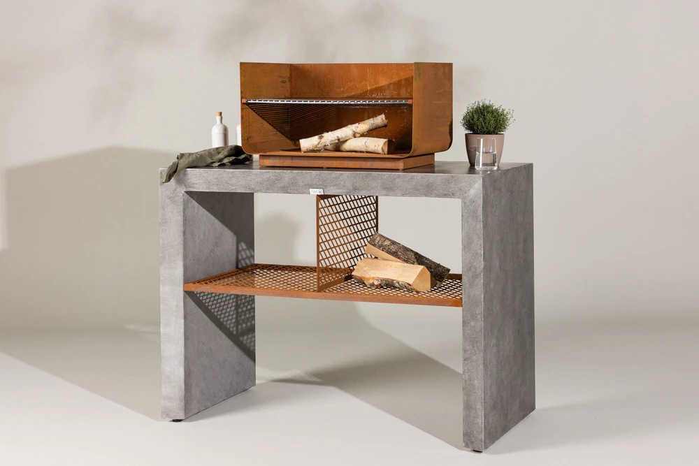 Venture Design Išorinė virtuvė, Velas, 90x120x60 cm, Pilka