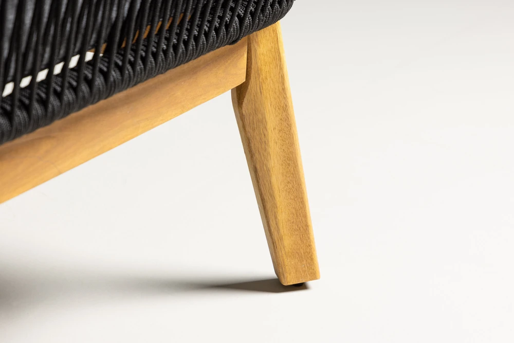 Venture Design Kampinė sofa Chania juoda akacija
