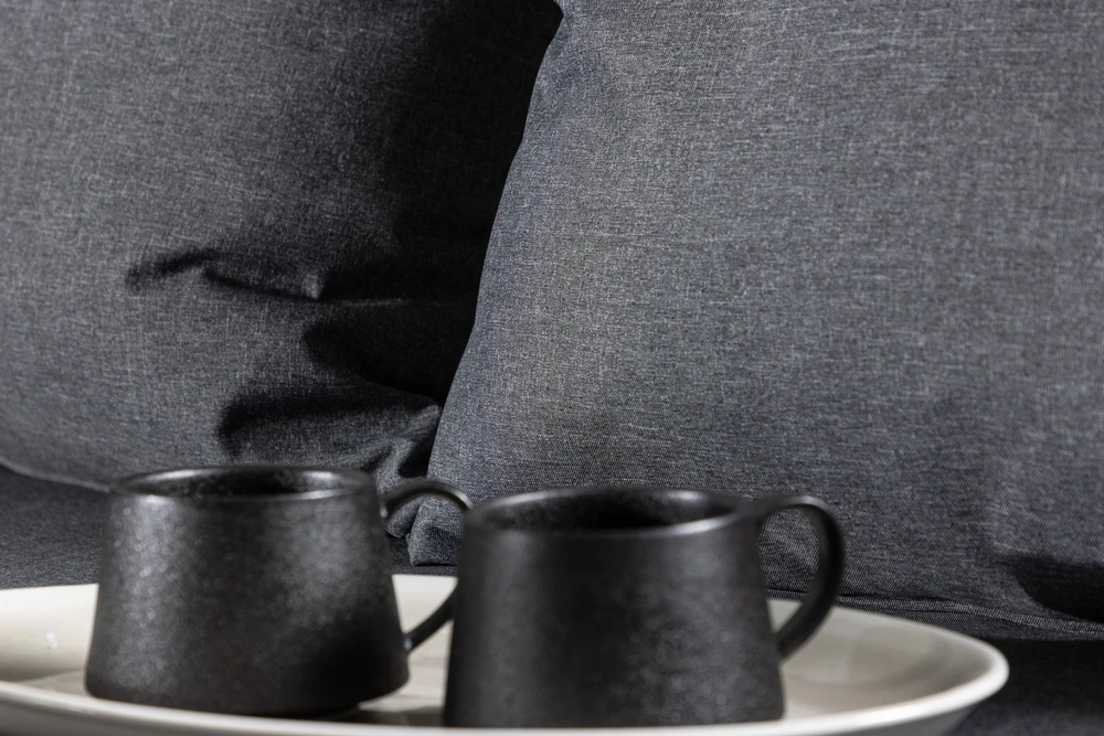 Venture Design Kampinė sofa Chania juoda akacija