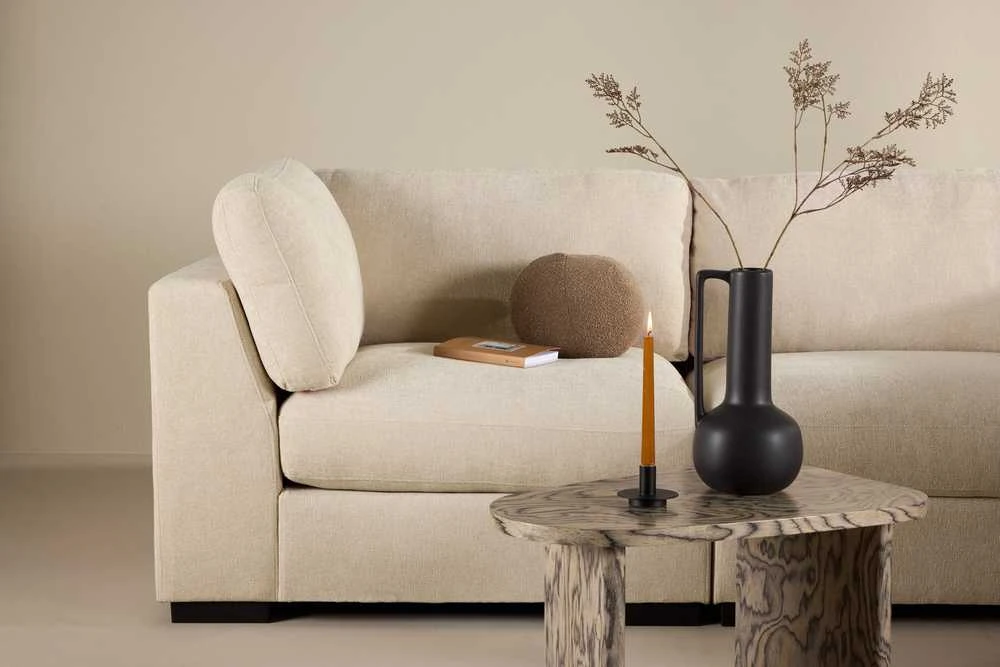 Venture Design Kampinė sofa Salerno smėlio spalvos