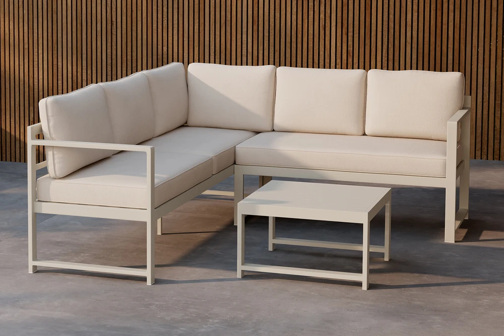 Venture Design Kampinė sofa Salvador rusvai gelsvas