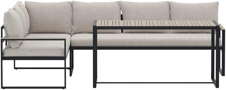 Venture Design Kampinė sofa, smėlio spalvos, poliwood medžiaga