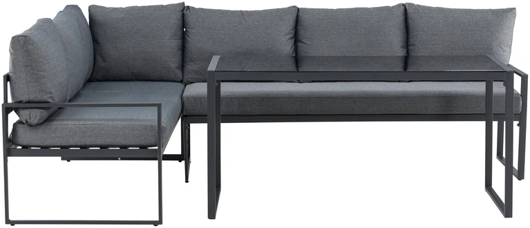 Venture Design Kampinė Sofos Komplektas Zingaro Juoda Pilka