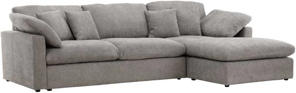 Venture Design Kampinis sofa, Amalfi, 304x182x89 cm, Tamsiai pilka