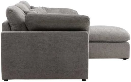 Venture Design Kampinis sofa, Amalfi, 304x182x89 cm, Tamsiai pilka
