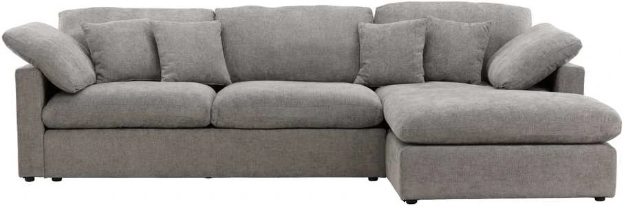 Venture Design Kampinis sofa, Amalfi, 304x182x89 cm, Tamsiai pilka