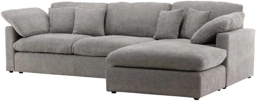 Venture Design Kampinis sofa, Amalfi, 304x182x89 cm, Tamsiai pilka