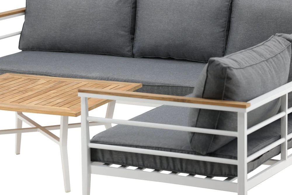Venture Design Kampinis sofa, Meksika, 152x152 cm, Balta