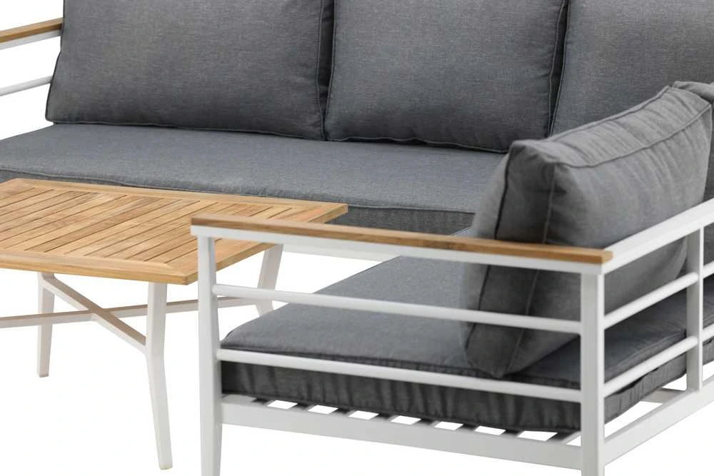 Venture Design Kampinis sofa, Meksika, 152x152 cm, Balta