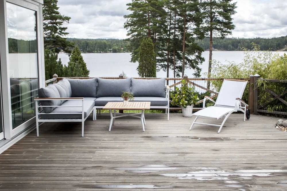 Venture Design Kampinis sofa, Meksika, 152x152 cm, Balta