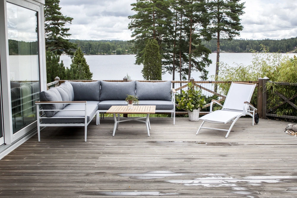 Venture Design Kampinis sofa, Meksika, 152x152 cm, Balta