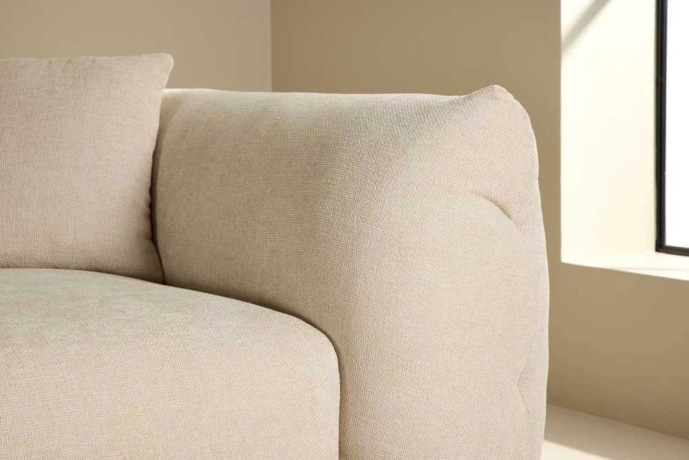 Kampinis sofa, Positano, 385x202x71 cm, kreminė