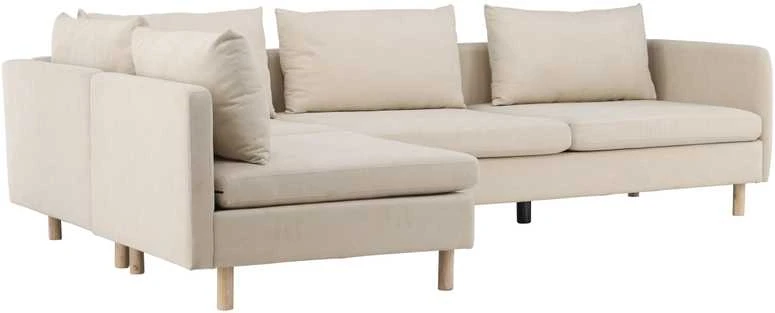 Kampinis sofa, Zero, 295x195 cm, kreminis