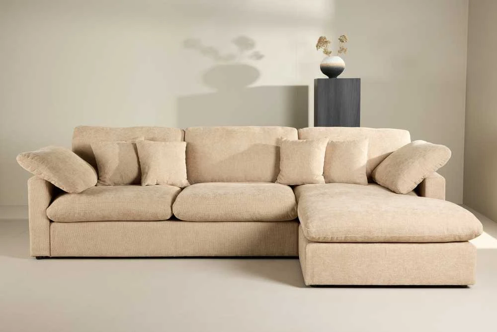 Venture Design Kampinis sofaas, Amalfi, 304x182x89 cm, Smėlio spalvos