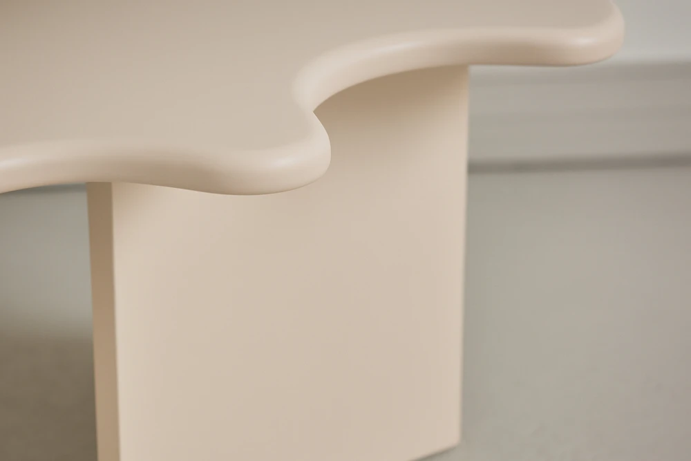 Venture Design Kavos staliukas 115x76x40 cm Smėlio spalvos MDF