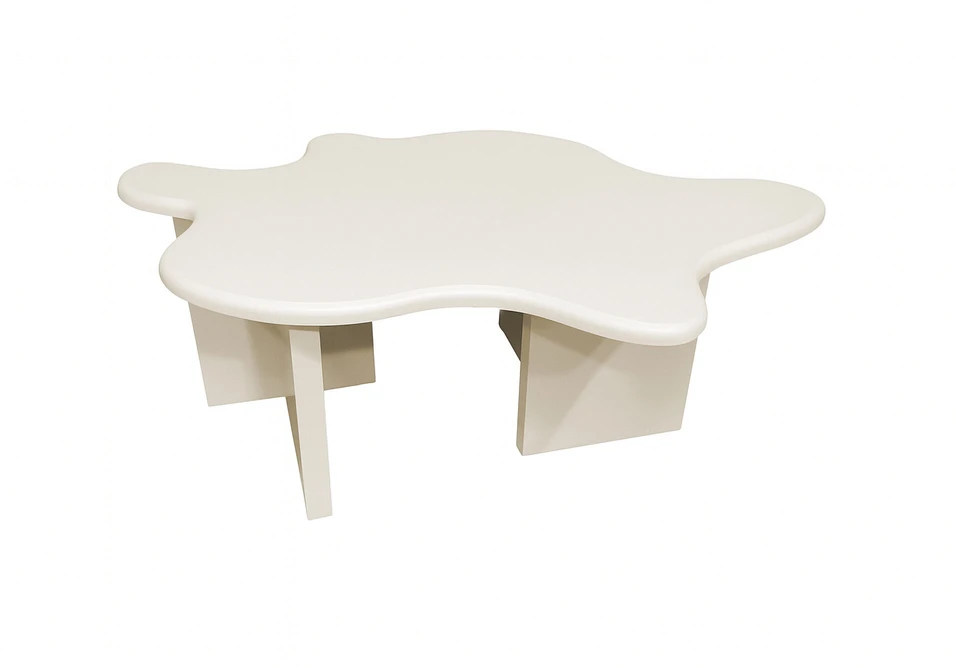 Venture Design Kavos staliukas 115x76x40 cm Smėlio spalvos MDF
