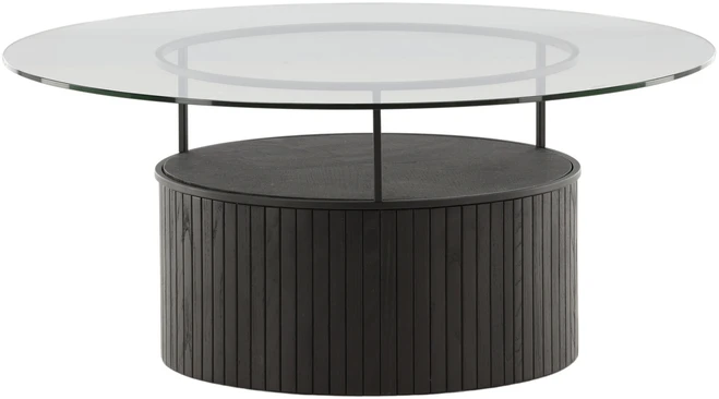 Venture Design Kavos staliukas, Bovall, ø90 cm, Juodas