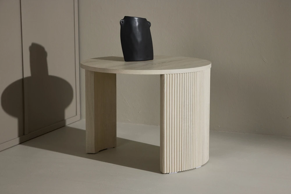 Venture Design Kavos staliukas Bristol 60x45 cm baltas MDF