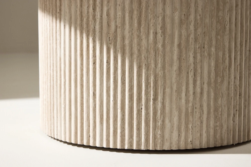 Venture Design Kavos staliukas Härön 80x38 cm Smėlio spalvos