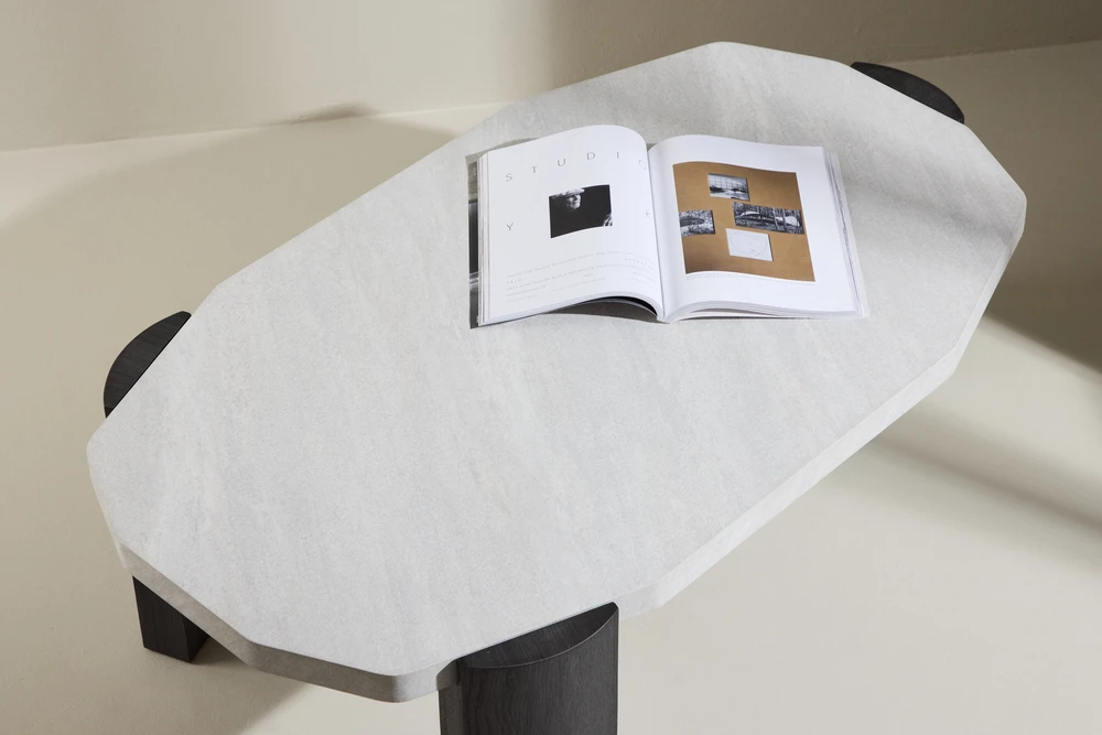 Venture Design Kavos staliukas Kres 125x70.5x40 cm Smėlio spalvos
