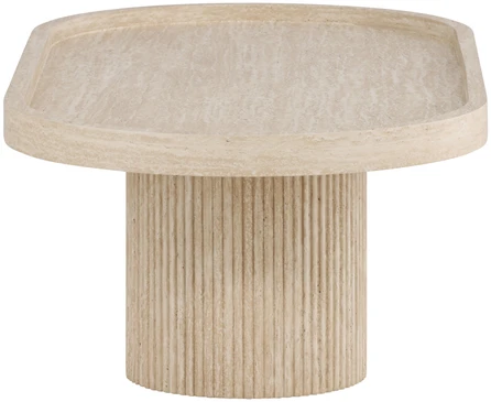 Venture Design Kavos staliukas Krille 120x60x35 cm Smėlio spalvos MDF