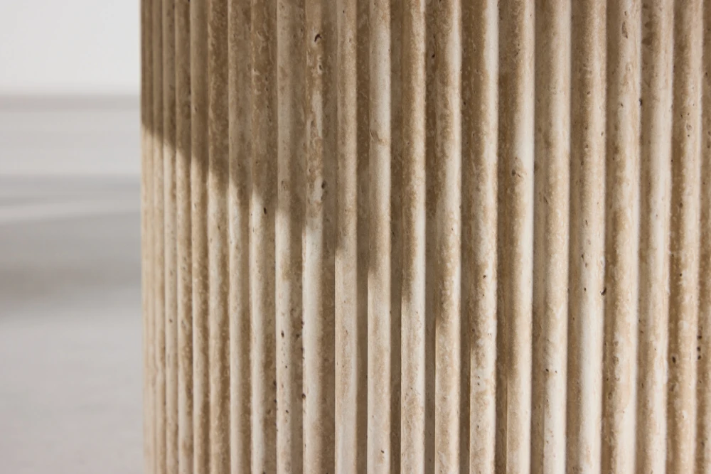 Venture Design Kavos staliukas Krille 120x60x35 cm Smėlio spalvos MDF
