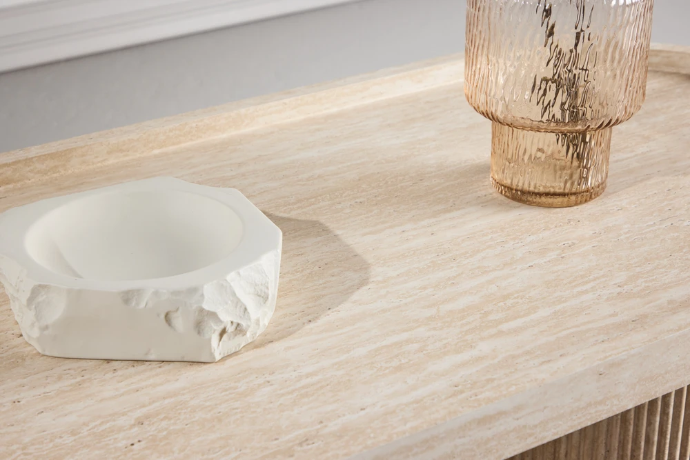 Venture Design Kavos staliukas Krille 120x60x35 cm Smėlio spalvos MDF