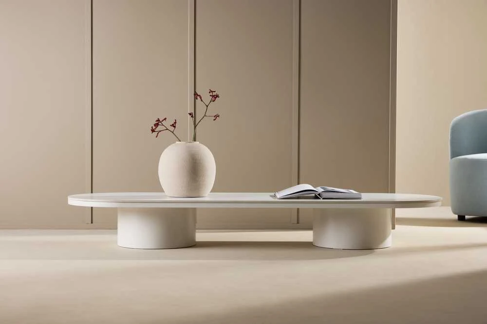 Venture Design Kavos staliukas, Narvik, 190x60 cm, Bežinis
