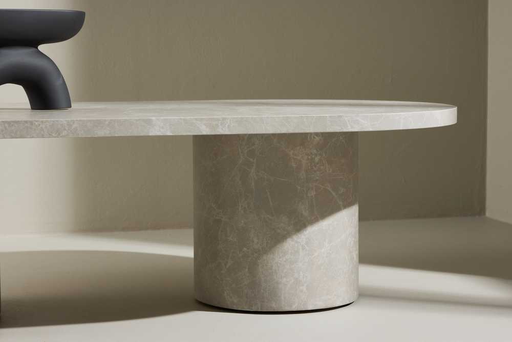 Venture Design Kavos staliukas Narvik 32x120x60 cm Smėlio spalvos MDF