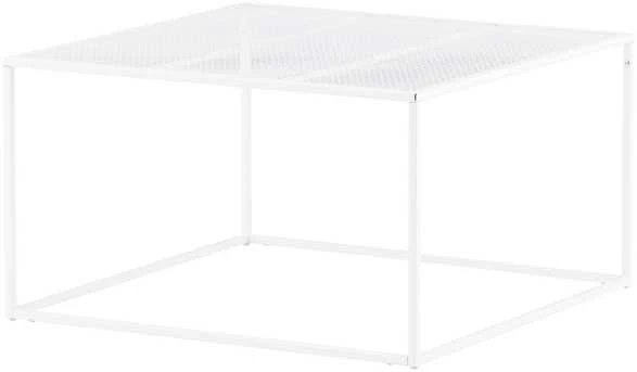 Venture Design Kavos staliukas, "Netz" sofa, 80x80 cm, Balta