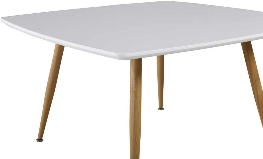 Venture Design Kavos staliukas, Plaza Sofa Romb, 80x80 cm, Balta