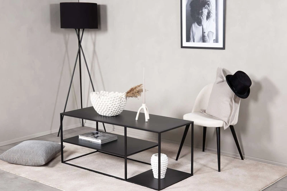 Venture Design Kavos staliukas, Plienas, 50x120 cm, Juodas