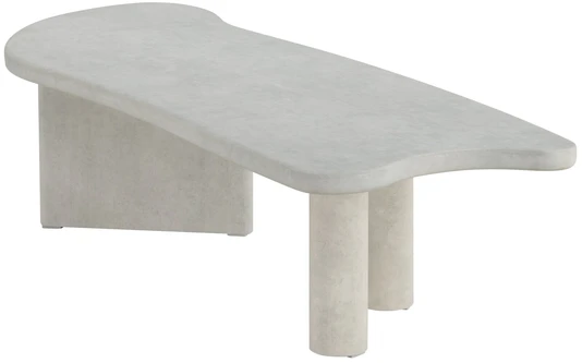 Venture Design Kavos staliukas Polle MDF 3D popierius šviesiai pilka