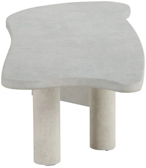 Venture Design Kavos staliukas Polle MDF 3D popierius šviesiai pilka