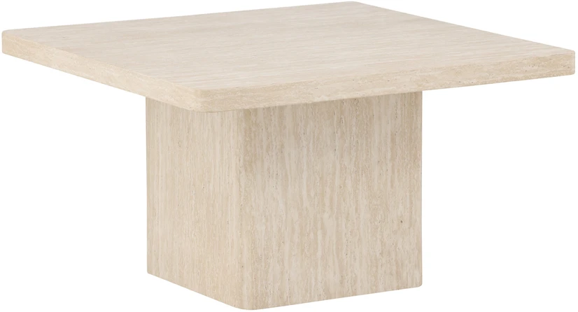 Venture Design Kavos staliukas Qvart 80x80x46 cm Smėlio spalvos MDF