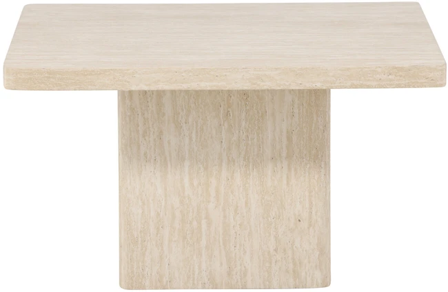 Venture Design Kavos staliukas Qvart 80x80x46 cm Smėlio spalvos MDF