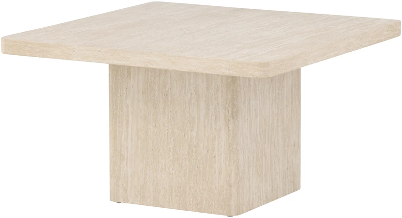Venture Design Kavos staliukas Qvart 80x80x46 cm Smėlio spalvos MDF