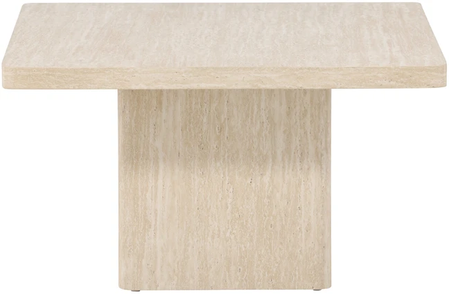 Venture Design Kavos staliukas Qvart 80x80x46 cm Smėlio spalvos MDF