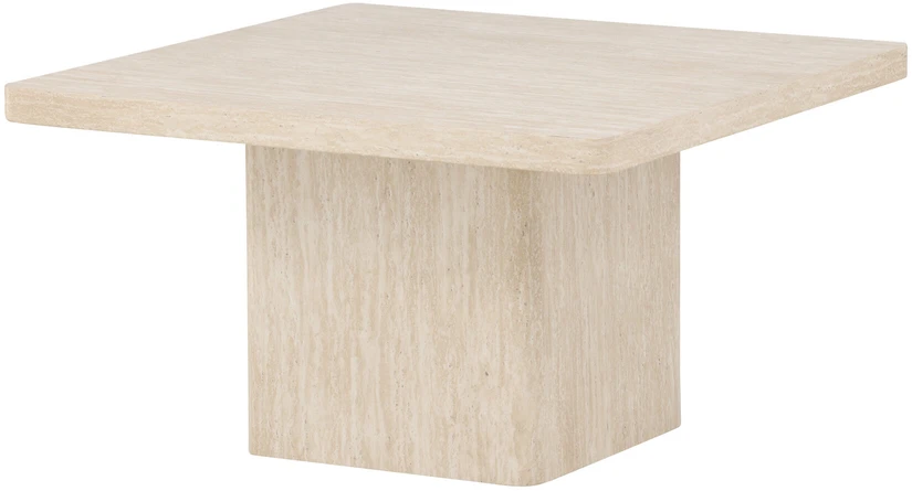 Venture Design Kavos staliukas Qvart 80x80x46 cm Smėlio spalvos MDF