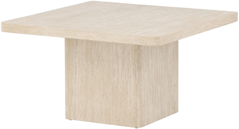 Venture Design Kavos staliukas Qvart 80x80x46 cm Smėlio spalvos MDF