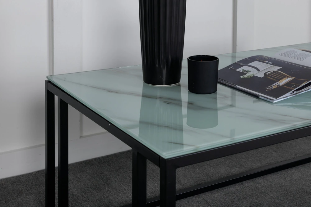 Venture Design Kavos staliukas, Rock 2.0 Soffbord, 120x60 cm, Balta