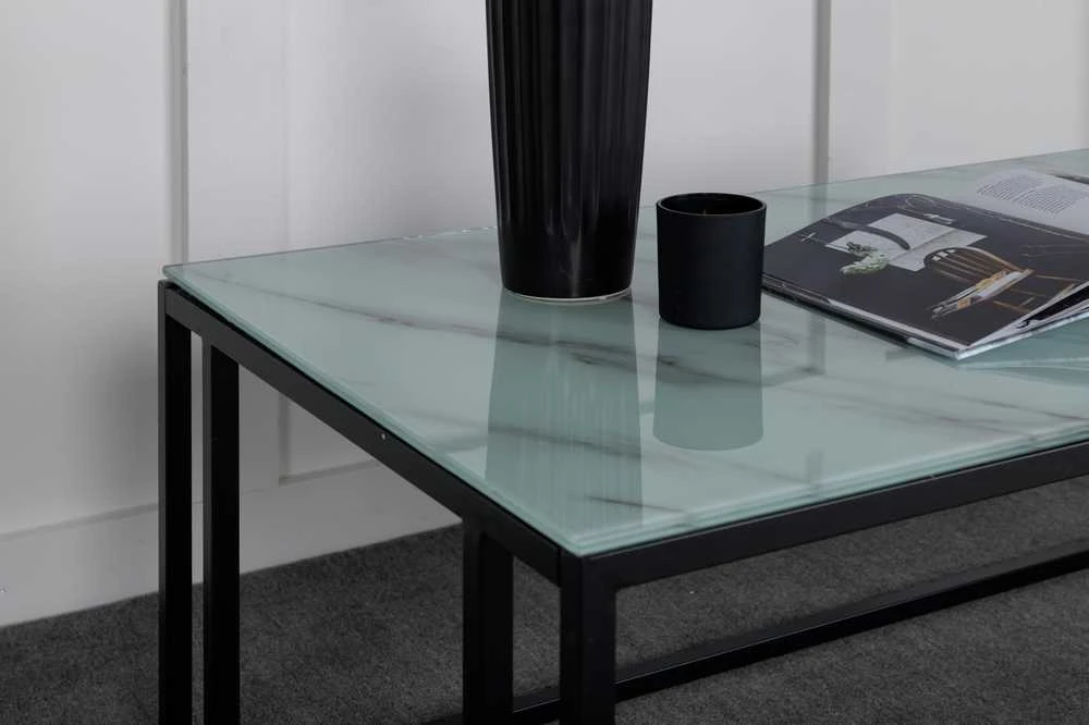 Venture Design Kavos staliukas, Rock 2.0 Soffbord, 120x60 cm, Balta