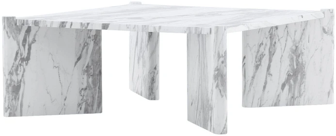 Venture Design Kavos staliukas, Rogaland, 100x100 cm, Balta