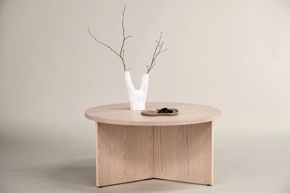 Venture Design Kavos staliukas, Saltö mažas, ø65 cm, balintas