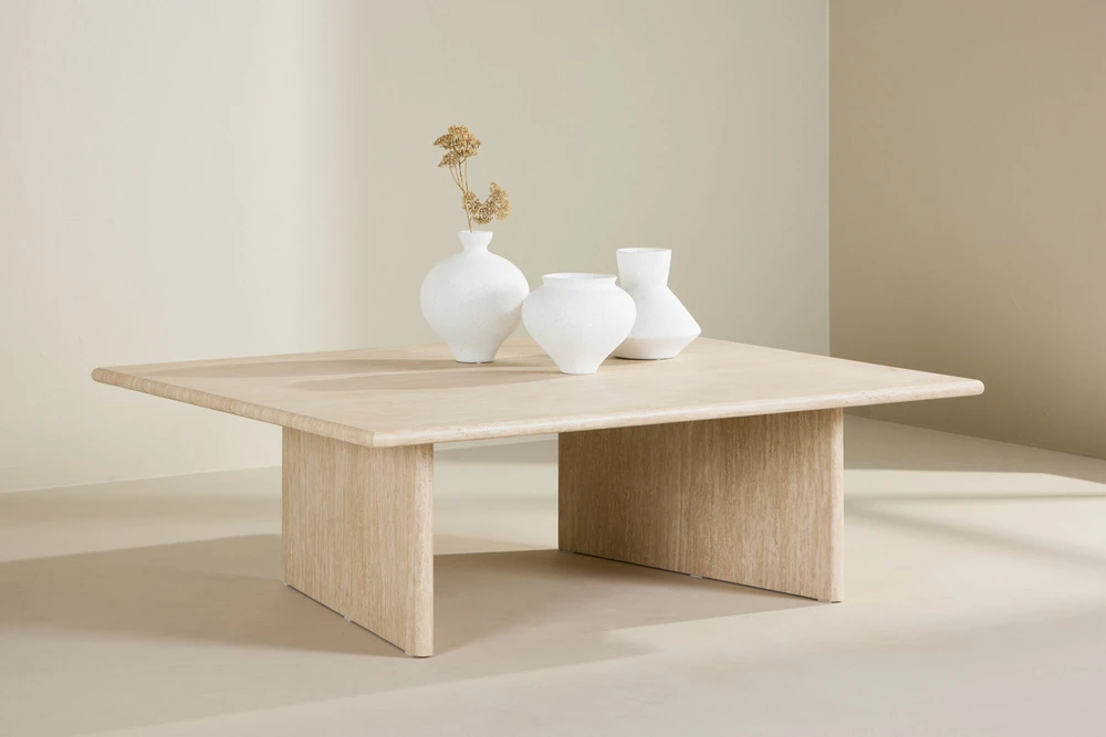 Venture Design Kavos staliukas, Skagen, 100x120 cm, Bežinis