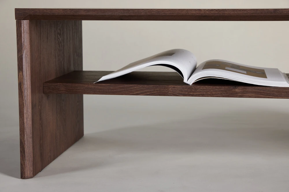 Venture Design Kavos staliukas Telemarket 110x50x38 cm Mocca MDF