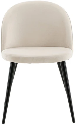 Venture Design Kėdė, aksominė Matstol 2 vnt., 57x50x76,5 cm, kreminė