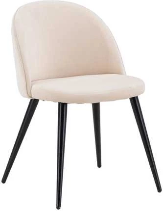 Venture Design Kėdė, aksominė siūlė, 57x76.5x50 cm, kreminė spalva