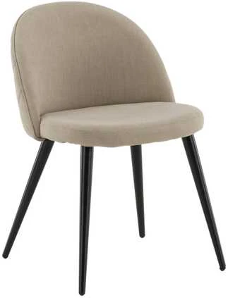 Venture Design Kėdė, aksominė siūlė, 57x76.5x50 cm, kreminė spalva